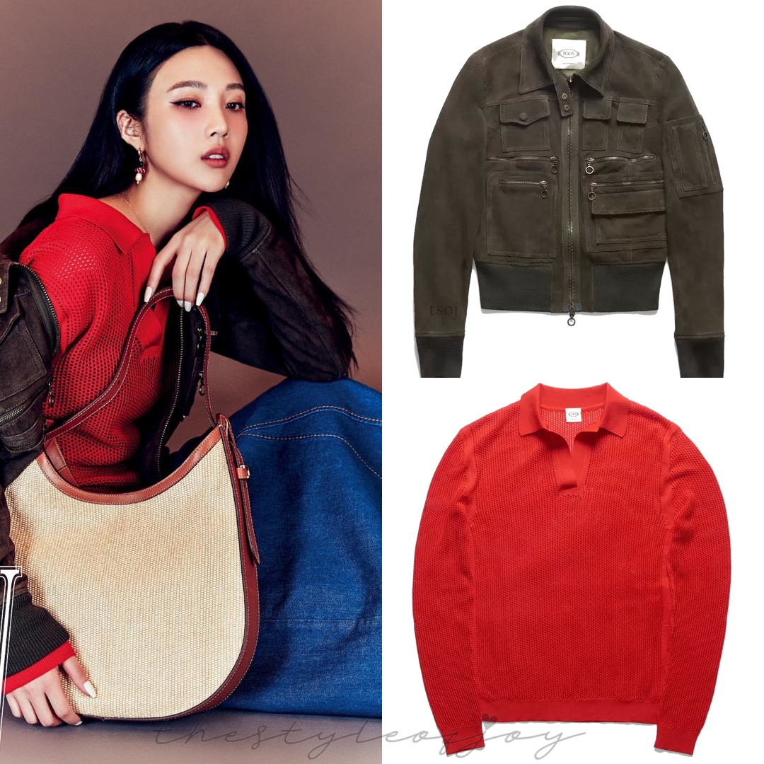 thestyleofjoy's tweet photo. joy for april issue of w korea magazine

#tods suede jacket (€2,900), knitted polo shirt (€550), skirt (€490) and oboe bag (€1,100)!
#tsoj_tods

#RedVelvet #Joy #RedVelvetFashion #ParkSooyoung #TheStyleOfJoy #조이 #레드벨벳 https://t.co/KcvX2MFuBI
