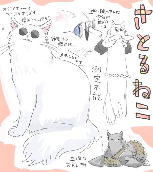 さとるねこの絵です 