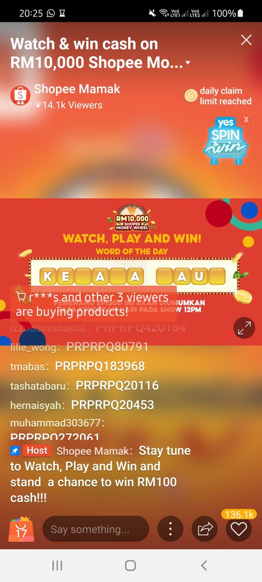 smallkucing's tweet image. Jawapan: Kelapa Laut

Shopee username: smallkucing 
#ShopeeLiveMY