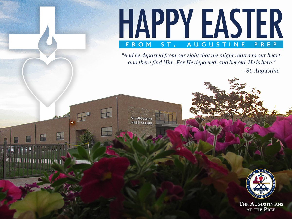Easter Blessings from the St. Augustine Prep Family to yours.  

May the Resurrection and Ascension of our Lord and Savior Jesus Christ open wide our hearts and encourage our souls! #HeIsRisen