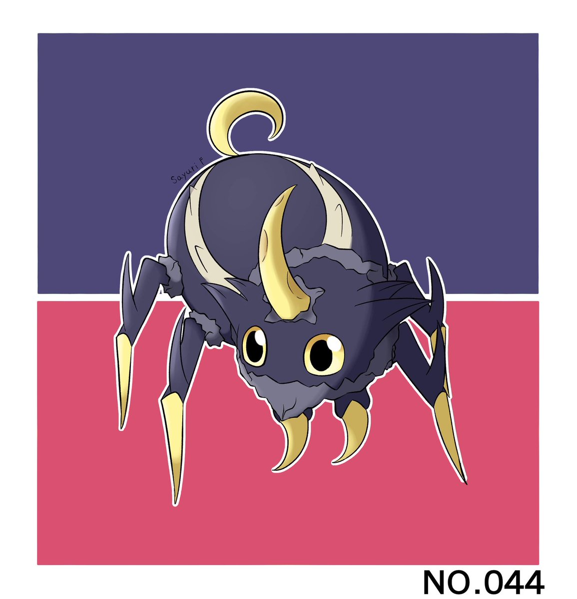 蝶々を描いてたら蜘蛛になった ゴースト エスパー Fakemon イラスト Sayuri Fのイラスト 蝶々を描いてたら蜘蛛になった ゴースト エスパー Fakemon イラスト Sayuri Fのイラスト