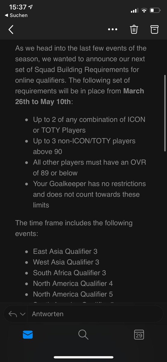 Practice Cup #4

Dienstag, 06.04. , 15:00 Uhr

Je nach Nachfrage 32 oder 64 Spots🤝

Teilnahmebedingungen:
➡️ Verified Player | Pro
➡️ Team = Qualifier restrictions

➡️ DM📩‼️