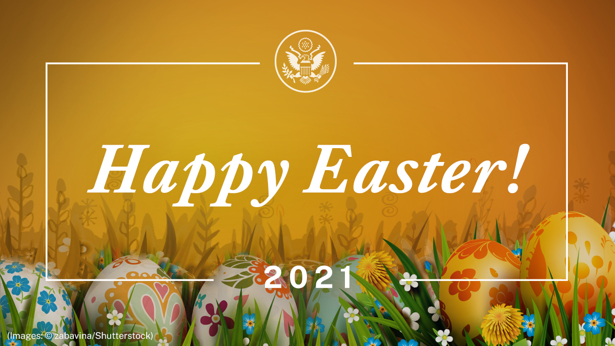 SecBlinken's tweet photo. From my family to yours, #HappyEaster to all who celebrate. May this day bring renewed hope and joy to you and your families today, and throughout the year ahead. https://t.co/YkdkWZWR1M