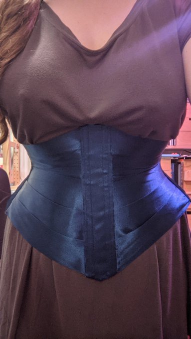 The corset draft turned out really well. Some minor changes to make but I'm really surprised at how well<a href="/tag/painting"class="tags"><span>#painting</span></a><a href="/tag/watercolor"class="tags"><span>#watercolor</span></a><a href="/tag/gouache"class="tags"><span>#gouache</span></a>