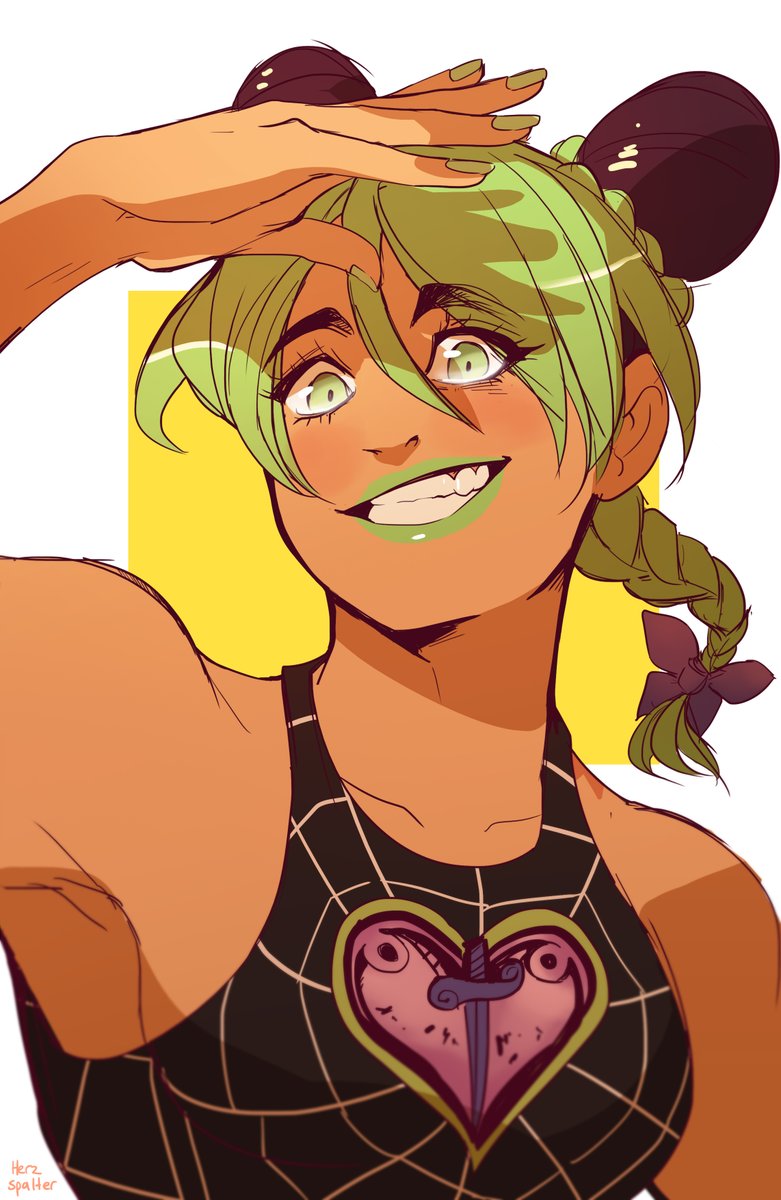 Herzspalter's tweet photo. Welcome, Miss Jolyne!!🦋🧵

Suplexing my morning depression to at least celebrate a BIT after all,  because I've been waiting for Stone Ocean and I refuse to not at least TRY to have a good time today🐧 https://t.co/M8mzLt74nI
