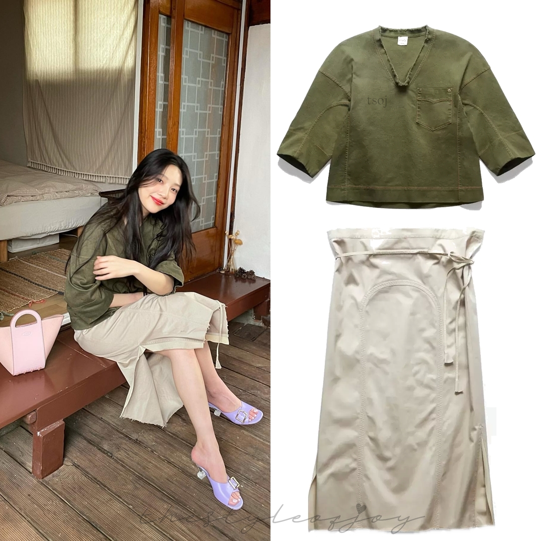thestyleofjoy's tweet photo. 210404 @/_imyour_joy instagram update

#tods blouse (€490), skirt (€590), sandals (€490) and gomini shopper bag mini (€950)!
#tsoj_tods

#RedVelvet #Joy #RedVelvetFashion #ParkSooyoung #TheStyleOfJoy #조이 #레드벨벳 https://t.co/Zic5Zm9twh