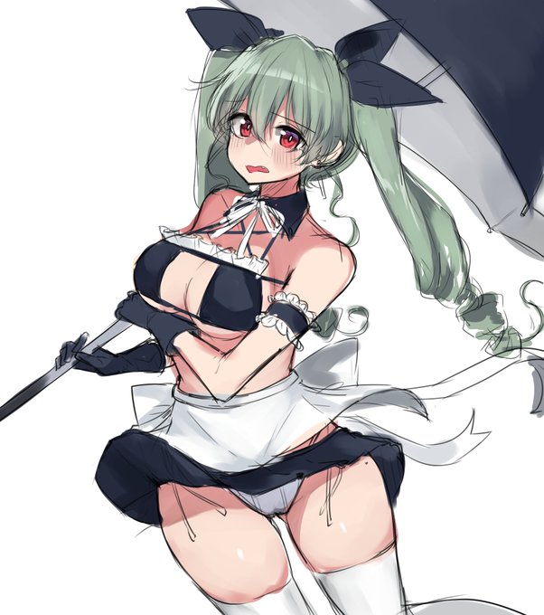 #ガルパン 

チョビのラフです 