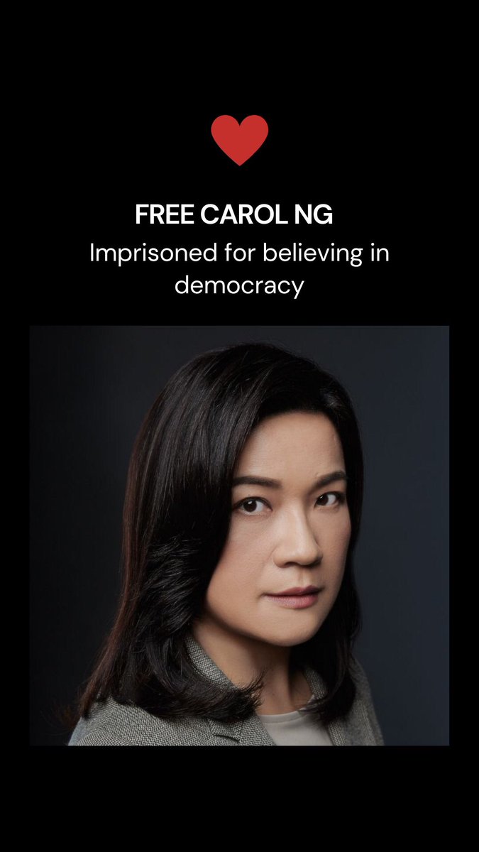 Dallasmcintosh's tweet photo. #FreeCarolNg @minty83554 @johnmcdonnellMP @JohnSimpsonNews please feel free to use this as a screensaver for your phone and share it to remind the world that Carol Ng is still imprisoned https://t.co/fyru6nEcKU