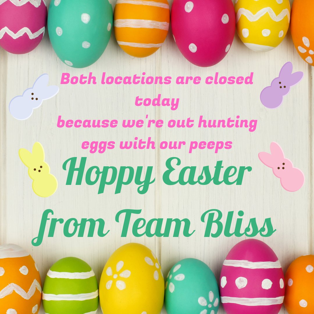 IrieBlissWell's tweet photo. Have a wonderful Easter! We hope you get to spend some time with loved ones safely.
๐ฃ
๐ฃ
๐ฃ
#closedforeaster #happyeaster #shoplocal #shopsmall #momandpopshop #iriebliss #manifestdontstress #rockland #weymouthlanding https://t.co/bkaHTL2alo