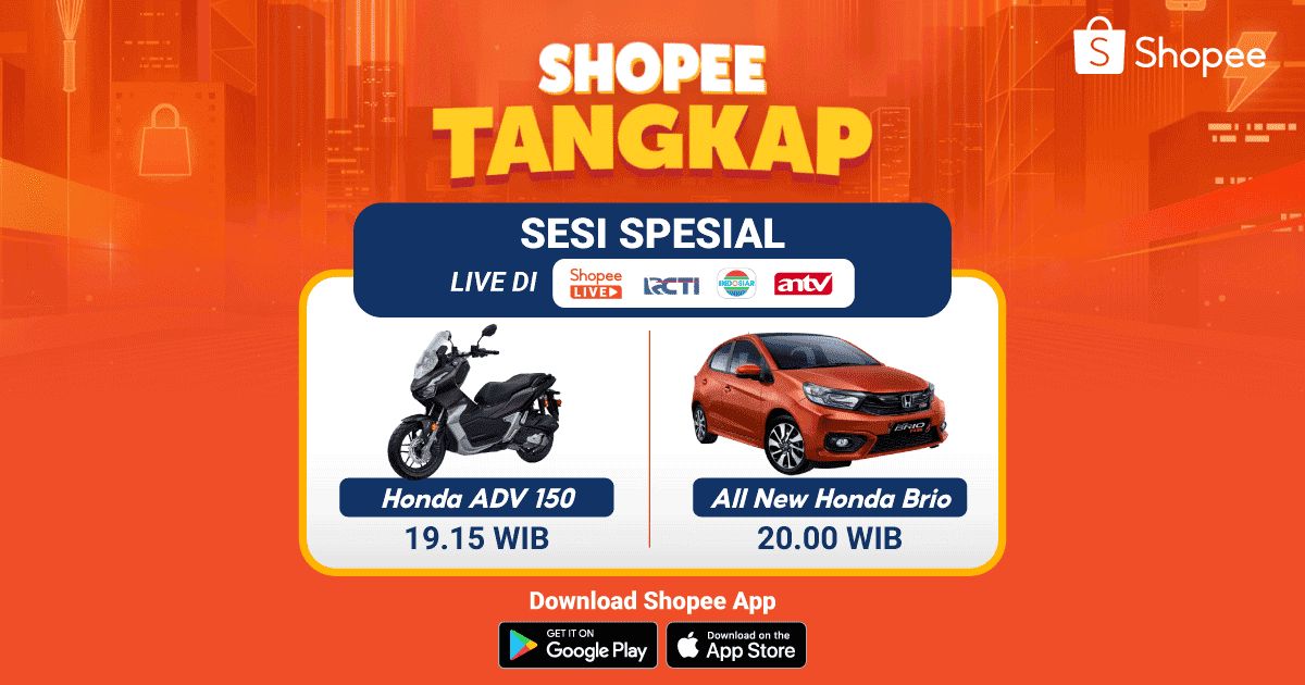 denizzhellen's tweet image. Main Shopee Tangkap dan dapatkan Grand Prize All New Honda Brio! shp.ee/e3uh7mfr97u