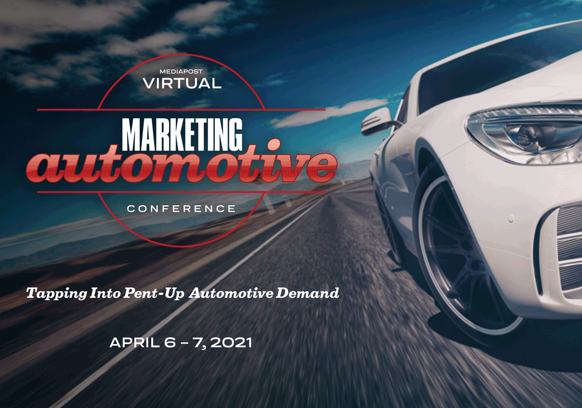 MediaPost's tweet photo. Studies show there is pent-up automotive demand. How do automakers take advantage of that need? Join us April 6-7 to hear from leading auto marketers: https://t.co/mS2m4UrhKc #MPAUTO https://t.co/6lSvdpVhbS