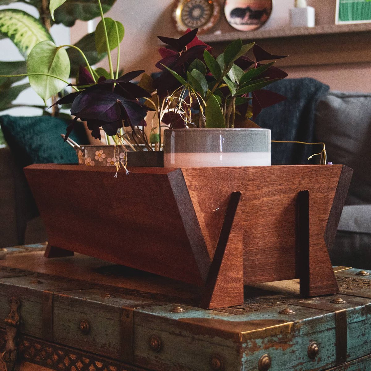 macstacey's tweet photo. I made some planters out of reclaimed lumber for my business. Check em out! https://t.co/lrbVtqi7Li