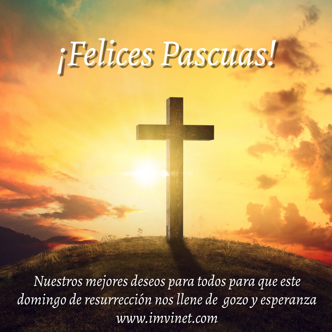 IMVINET's tweet image. Felices Pascuas

Nuestros mejores deseos para todos, que este domingo de resurrección nos llene de gozo y esperanza.