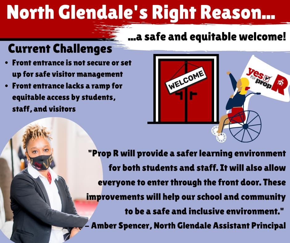 Our schools have needs—from overcrowding, to safety and security.  Prop R fills these needs.  Vote YES on Tuesday, April 6.