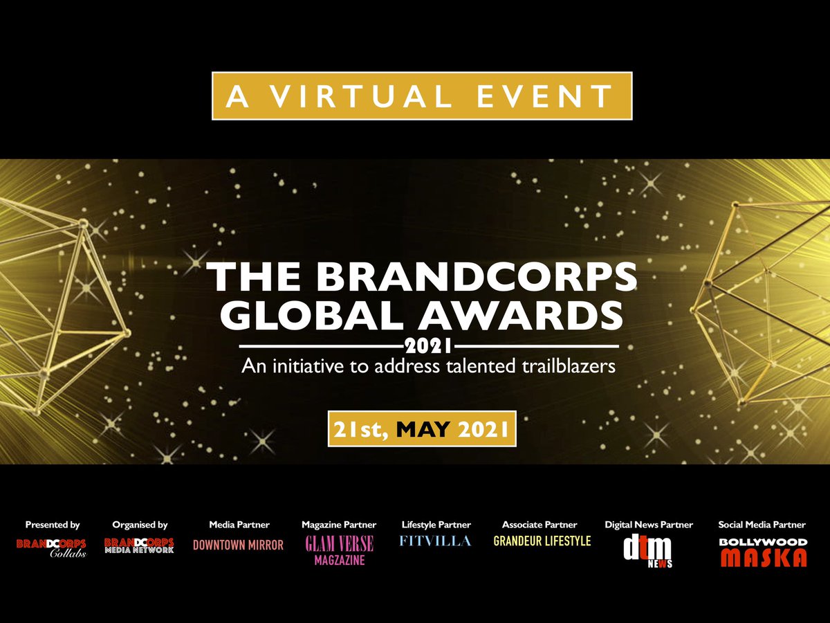 An initiative by <a href="/BrandcorpsMedia/">Brandcorps Media Network</a> to address talented trailblazers🌟

<a href="/downtownmirror/">Downtown Mirror</a> <a href="/glmagazineindia/">Grandeur Lifestyle</a> <a href="/fitvilla/">Fitvilla Magazine</a> 

#BrandcorpsGlobalAwards #Fitvilla #GrandeurLifestyle #Downtownmirror #Glamverse #FitvillaMagazine #GrandeurLifestyleMagazine #Glamversemagazine