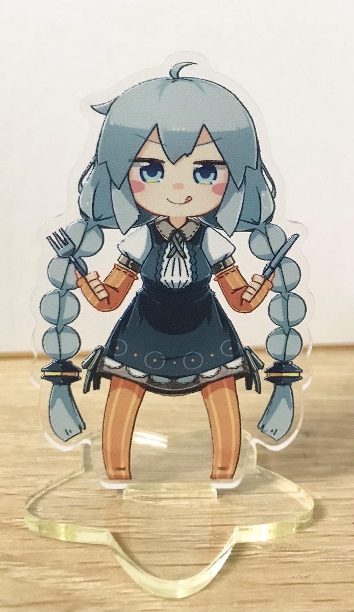 紲星あかり 「あかりちゃんアクスタが届いたよ?
今月中に出品するね 」|このほしのイラスト