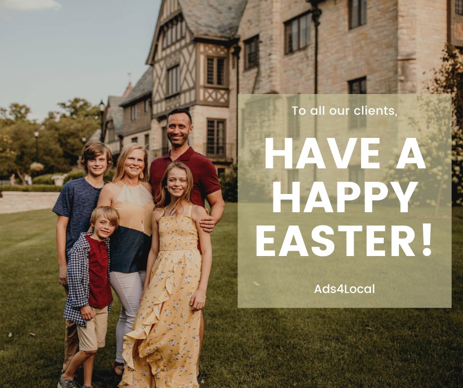 AdsForLocal's tweet image. Happy Easter!