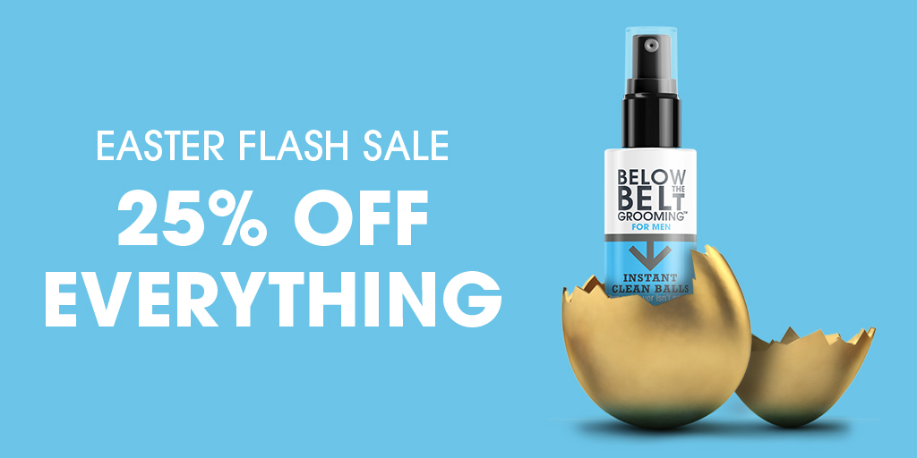 HAPPY EASTER BALLERS! 🐣

Your nuts matter to us so our gift to you is 25% OFF OUR ENTIRE BELOW THE BELT range for this weekend only 👉🏼 bit.ly/btbgeaster

You're welcome! 😉