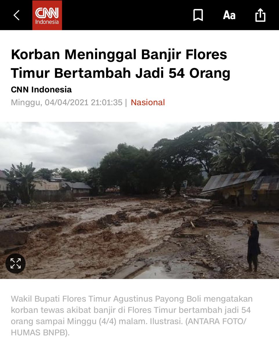 Berita 21.01 WIB korban meninggal jadi 54 orang.