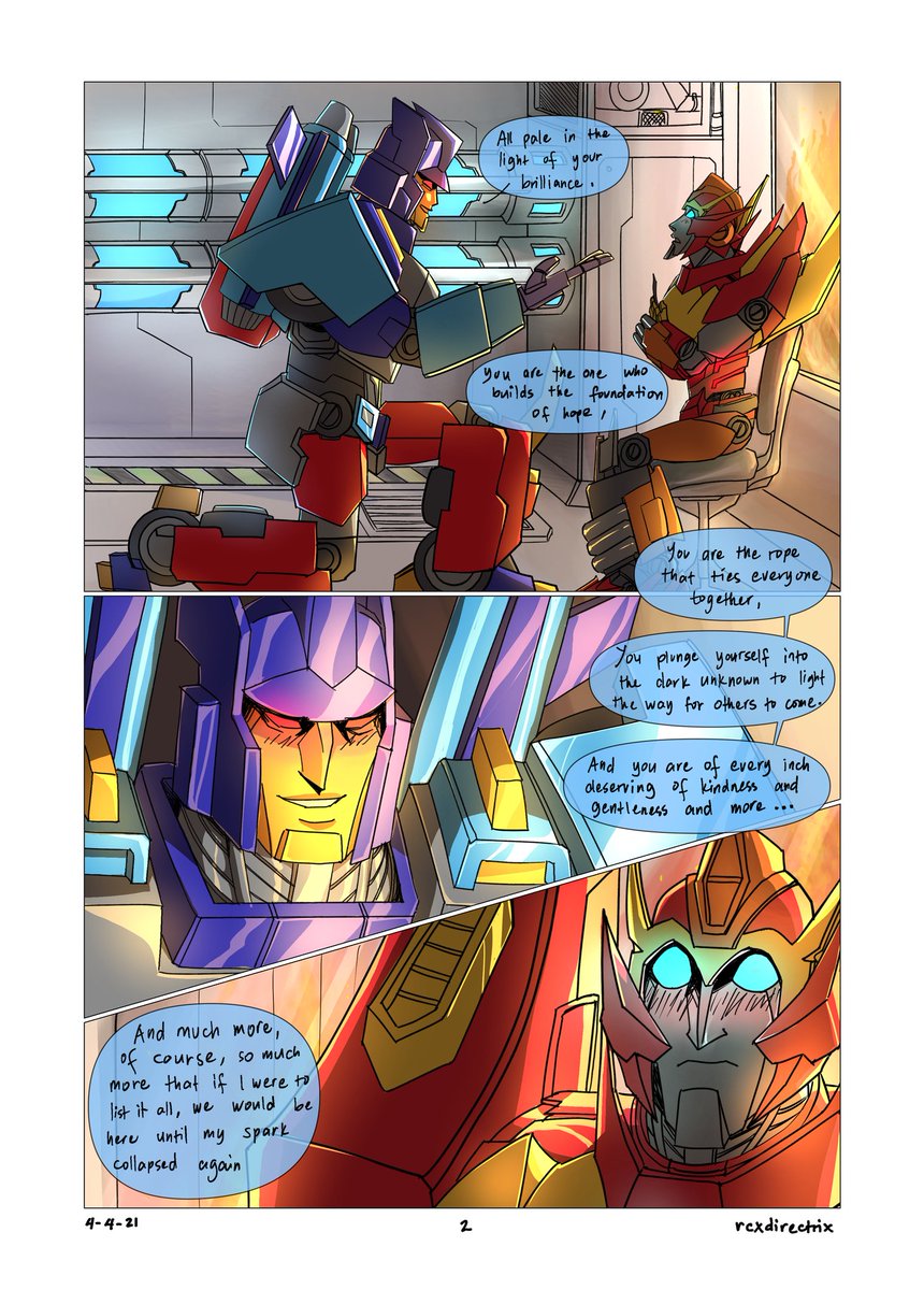 rcxdirectrix's tweet photo. Confession scene!! I really loved this part.
Fanart of the fic, Love Notes by mechanicalUniverses (link in thread)
#mtmte #maccadam #transformers #rodiclash https://t.co/ezUxLJ6w72