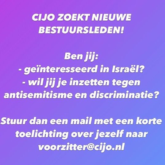 CIJO zoekt bestuursleden!