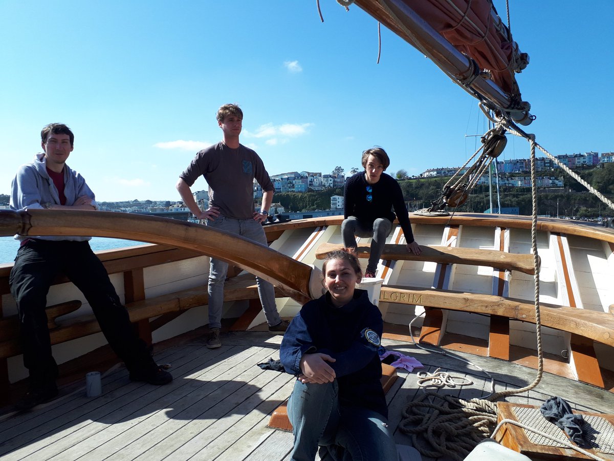 Great to have some of our younger crew members on board #volunteering on a gorgeous Easter Sunday <a href="/Brixham/">Brixham</a> #HereForCulture <a href="/NatHistShips/">National Historic Ships UK</a> <a href="/HeritageFundUK/">The National Lottery Heritage Fund</a> <a href="/EnglishRiviera/">English Riviera</a> #torbay
