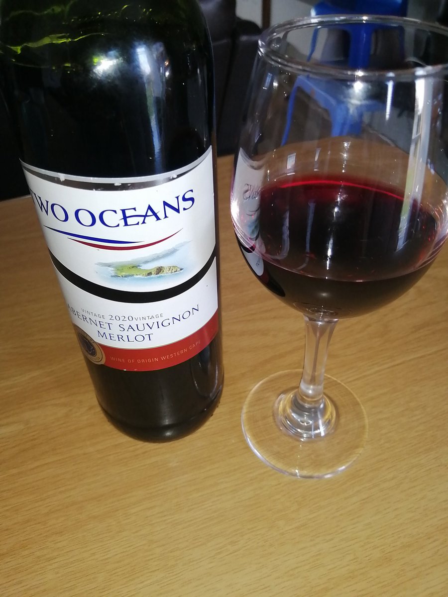 If one glass of wine is good for you , imagine what whole bottle can do 😊 <a href="/TwoOceansWine/">Two Oceans Wine</a>