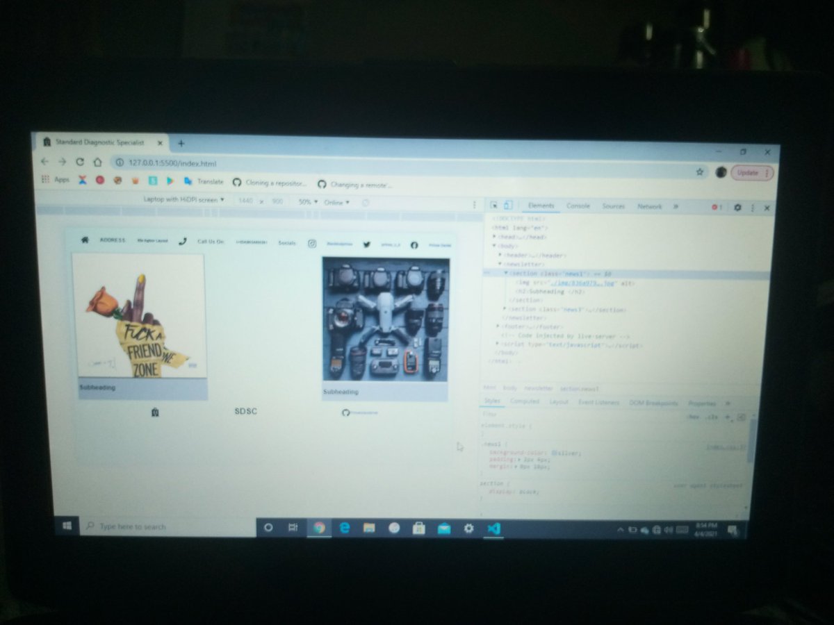 PengBlackMan's tweet photo. A just started.... Work in progress... Only header and footer slightly done... #100DaysOfCode #DEVCommunity #CodeNewbie https://t.co/1u8AoP5b8g