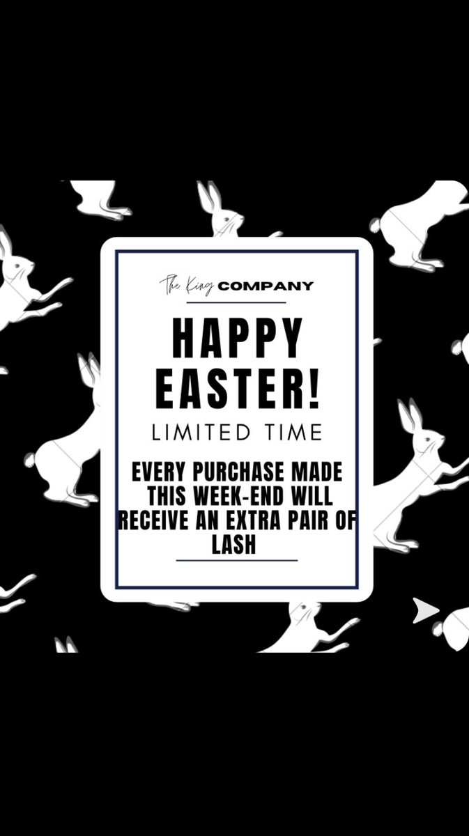 Happy Easter Kingettes!! 

Today and tomorrow ONLY every purchase made will receive a Free Lash . 🐣 ⁣⁣⁣⁣⁣⁣⁣⁣⁣
#falselashes #lashes #makeup #minklashes #eyelashes #beauty #makeupartist #mua #minkeyelashes #mink #eyelash #lash #Easter #Paques #BlackOwned #free