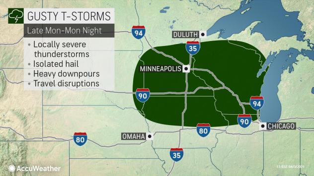 On Monday, a storm will collide with the warm, unstable air mass holding in the center of the country this weekend, allowing for strong thunderstorms to fire across southern Minnesota and northwestern Wisconsin: https://t.co/vEZl0I9uRe https://t.co/UDPF3xhDIS
