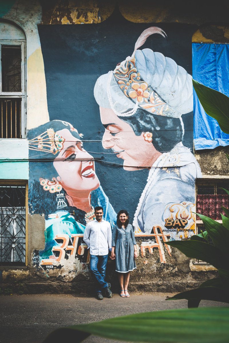 ZeniaIrani's tweet photo. We loved this mural from Bollywood Art Project so much, my husband and I shot a major chunk of our pre wedding shoot there. Hey @BudweiserIndia , thanks for ruining my memories. https://t.co/qw6MLErLoV