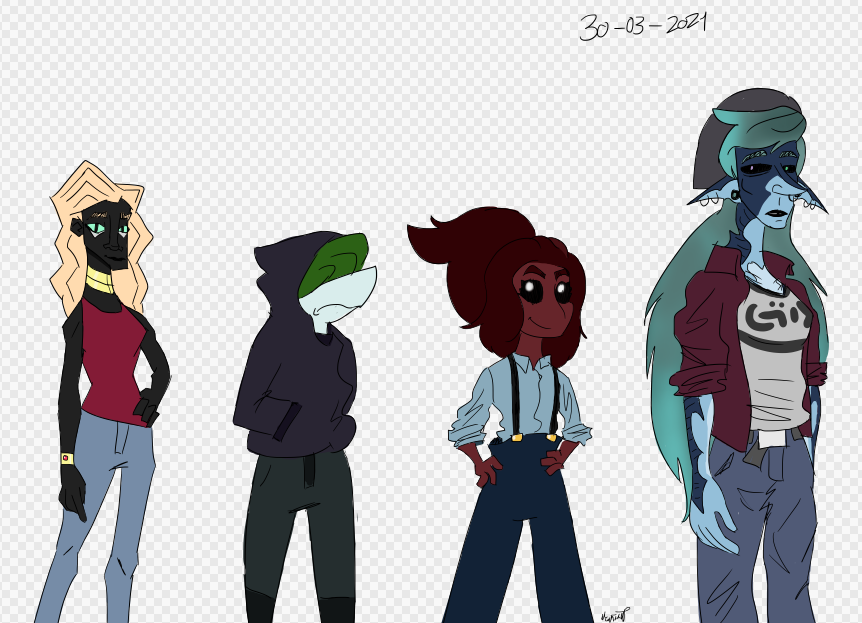 MrNomel's tweet photo. I redrew some old characters, I'm quite proud with the final result. https://t.co/TGsxDx1uHC