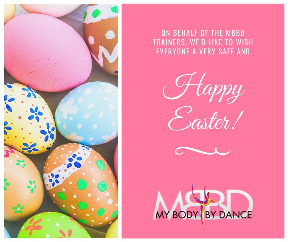 MyBodyByDance's tweet photo. Happy Easter! We hope you're surrounded by sunshine, flowers, chocolate (in moderation 😂), and family on this happy day.

#MBBD #DanceFitness https://t.co/La8HOHBjUg