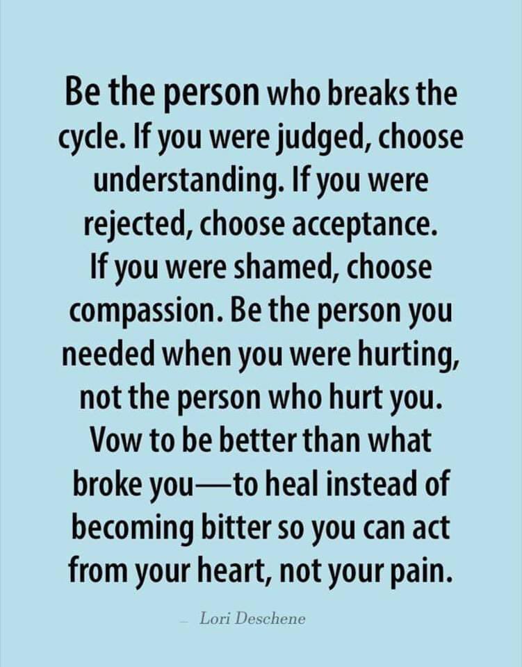 Break the Cycle of Abuse! 

#Inspiration For #AbuseSurvivors

#abuse #cycleofabuse #heal #healing #survivors #endabuse