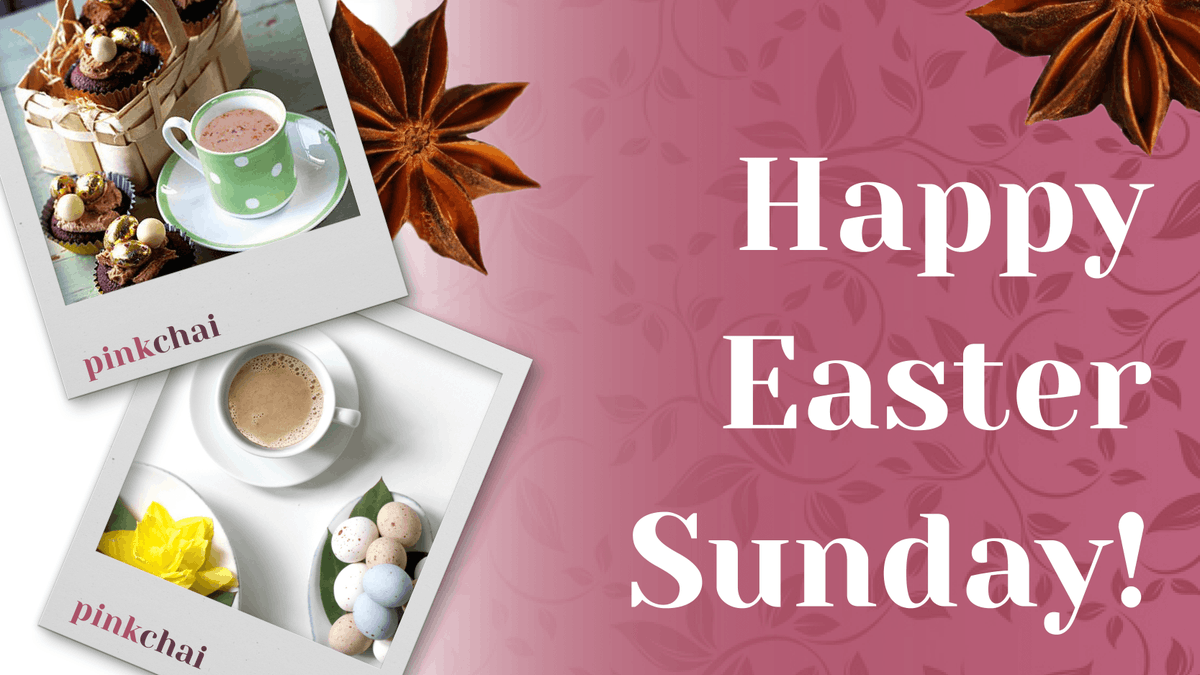 PinkChaiUK's tweet photo. Happy Easter Sunday!

We hope you have an egg-cellent time today 🐰 Sweet dreams are made of tea, so what better drink than our ready-made #PinkChai to go alongside your Easter chocolate treats?

Order yours here and let us know what you think 👇

https://t.co/3oWV1tbDgv https://t.co/3j2bwTbteD