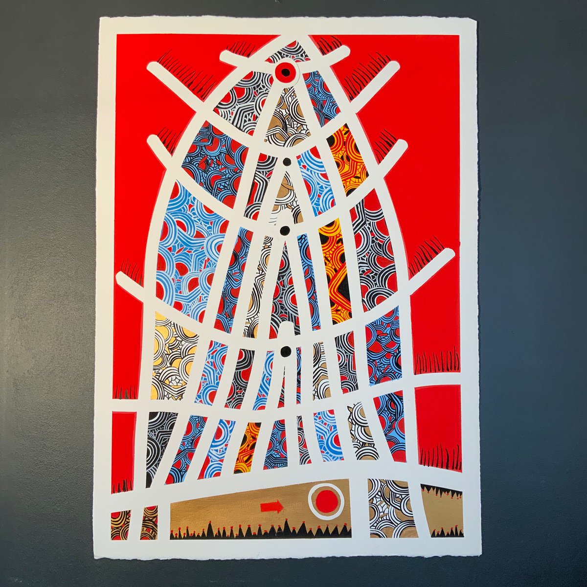 gaiaboom's tweet image. “ making hay” a more recent work.
Dive in and enjoy!
Gouache assemblage on paper 
106 x 76 cm