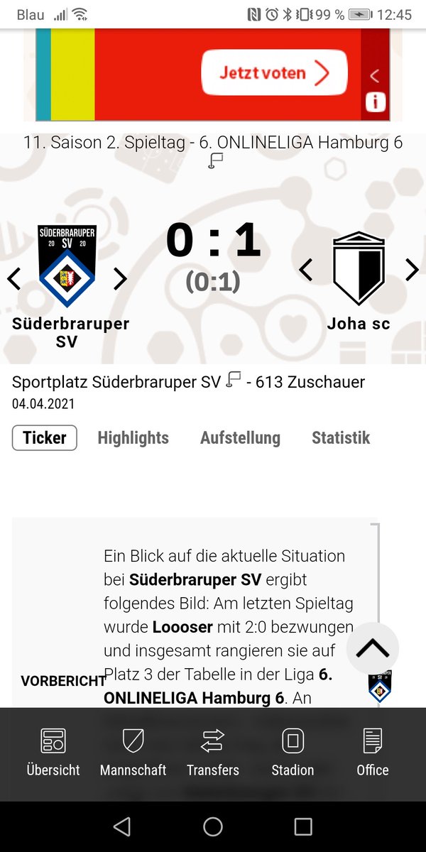 0 Punkte im ersten Heimspiel der Saison. Die Enttäuschung ist natürlich groß, wir hatten uns mehr vorgestellt. Jetzt müssen wir aufpassen, nicht den Anschluss zu verlieren.