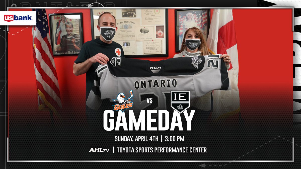 ontarioreign's tweet photo. Inland Empire is Home β€οΈ
Today we are honored to recognize American Red Cross and the Ontario Fire Department.
πTSPC - El Segundo, CA
π San Diego Gulls
β° 3pm
πΊ https://t.co/l2kl1pZxv7
π»π²: https://t.co/I7bm4SyjKU
#MadeInOntario #SoCalSeries #IEisHome https://t.co/zhdhAxRU5h