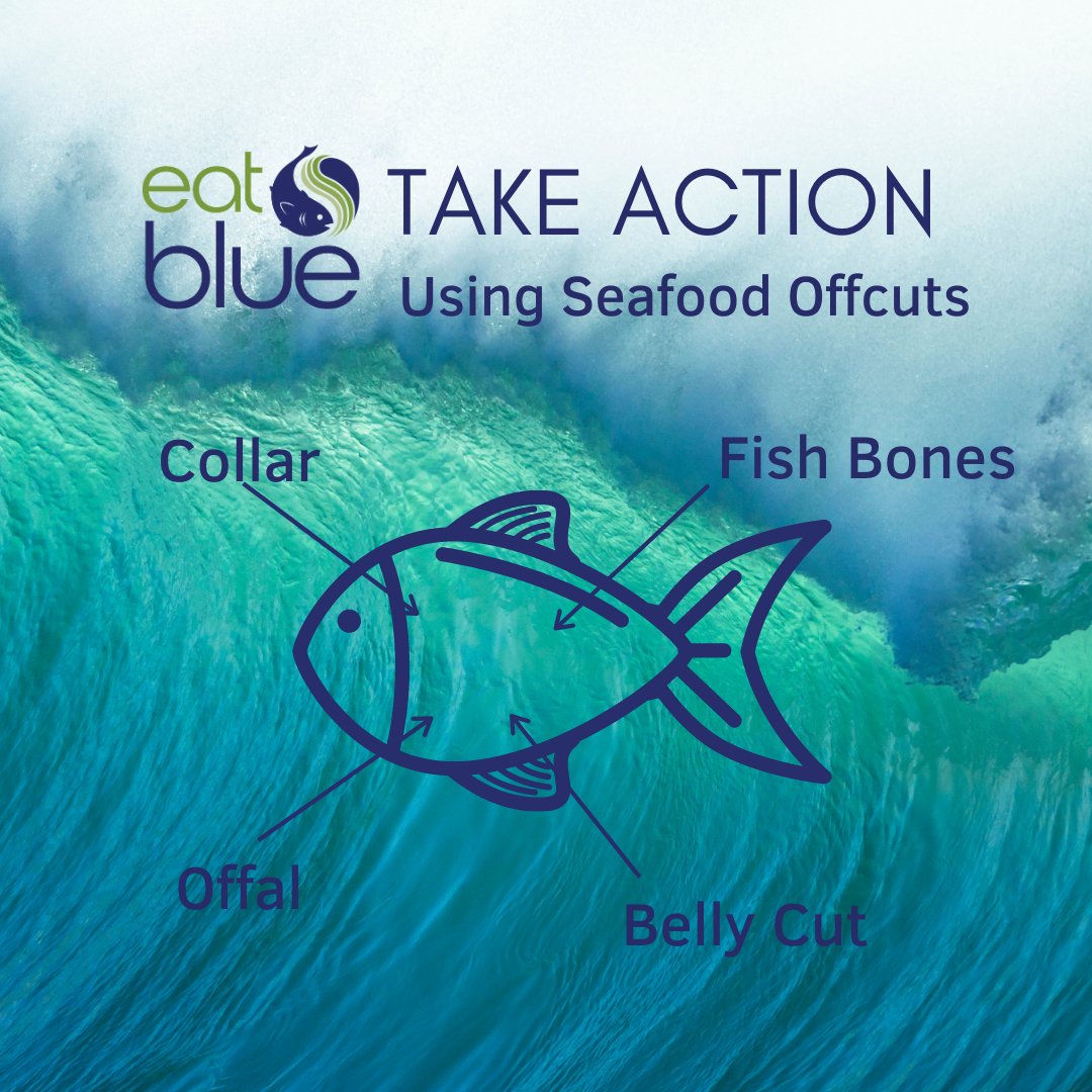 EatBlueNow's tweet image. Did you know in the US nearly 1/2 our seafood supply goes to waste? Next time you visit your local #fishmonger ask for some of these #offcuts to reduce #foodwaste + utilize the whole #fish. Based on Eat Blue contributor Bobby Feeney's article: "Nose to Tail – Use the Whole Fish."
