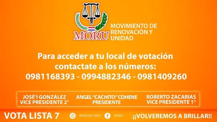 CachitoCohene's tweet photo. Para tener en cuenta!
Este 07 de abril todos GANAMOS con el MORU !!! https://t.co/7mu5U5BfHR
