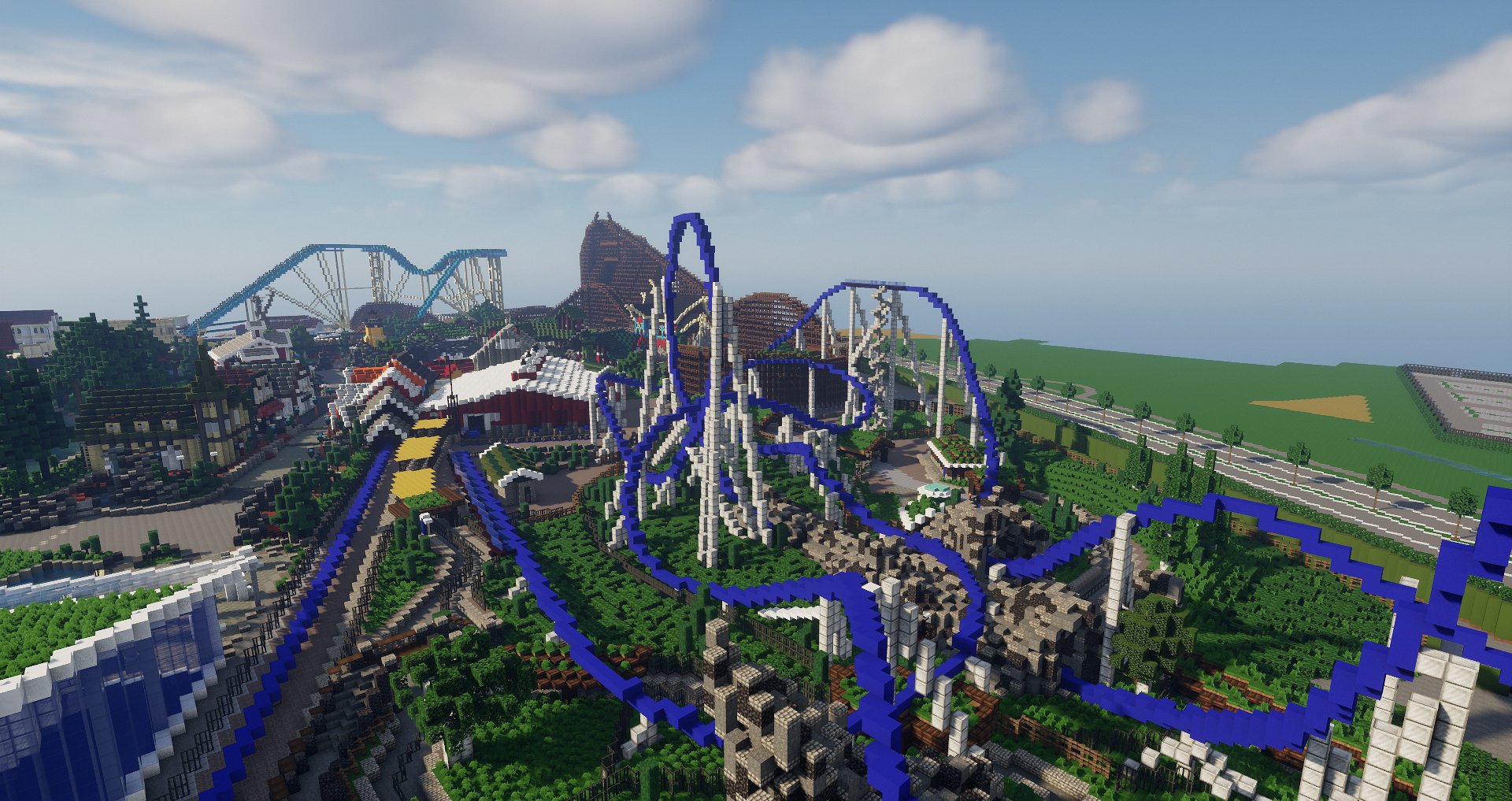 Descriptive In front of you Seminary EPM Resort FR on Twitter: "Happy Birthday "blue fire Megacoaster"! 🎂🎢  Opening in 2019 on our server, it is one of the best rollercoasters ever in  #Minecraft. #EPatHome #bluefire #EuropaPark #Rollercoaster #MACKrides