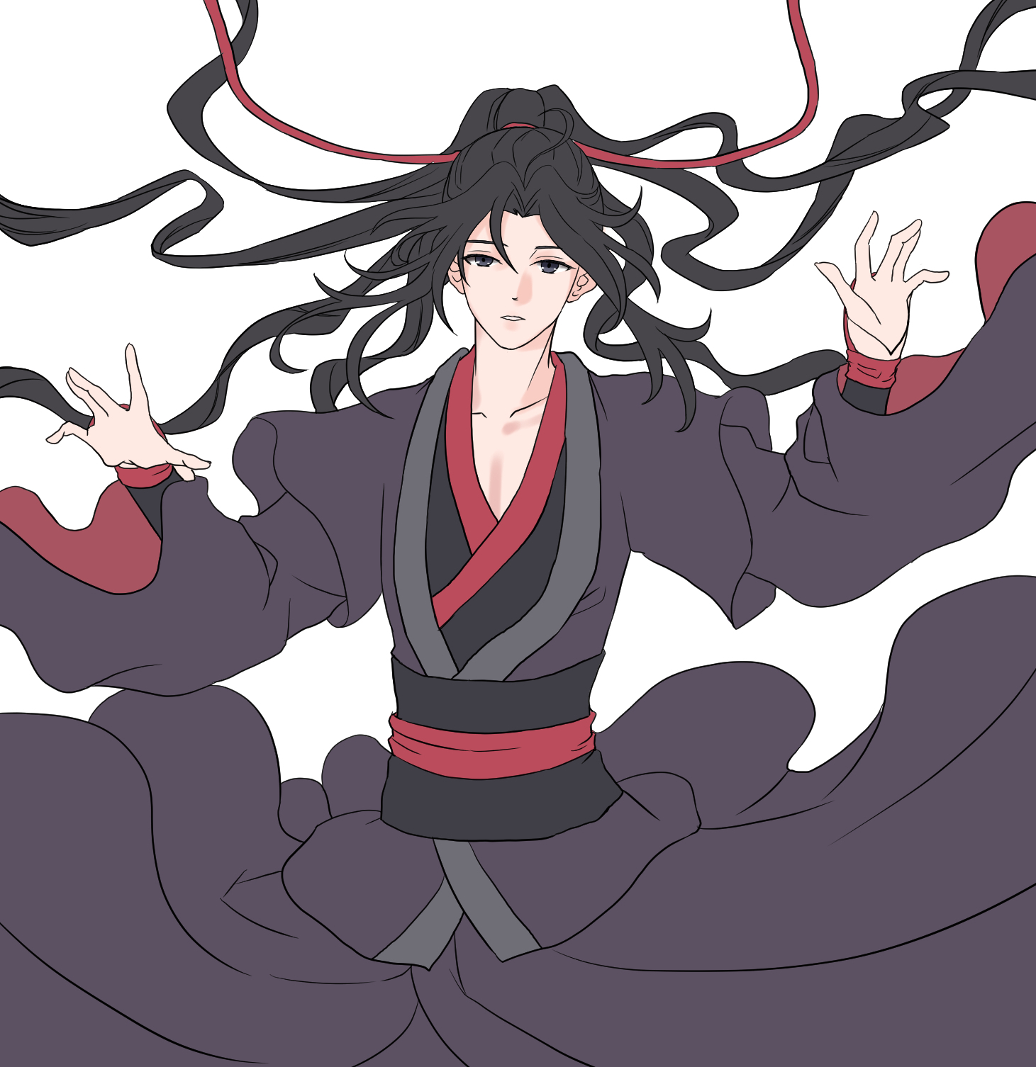 丙 加矢 漫画イラスト描き Twitterissa 途中絵 魔道祖師の魏無羨 今見ているアニメの中で 一番綺麗だと思います 魔道祖師 中国アニメ 凄いですね イラスト 魔道祖師 絵描きさんと繋がりたい T Co Rj9ld1yf5a Twitter
