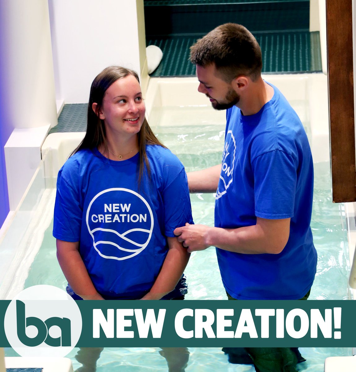 An INCREDIBLE Easter morning! What better way to celebrate the resurrection of Christ than with believers baptism. Today we rejoice with our sister in Christ, Millie, as she expressed through baptism that she is a New Creation in Christ!