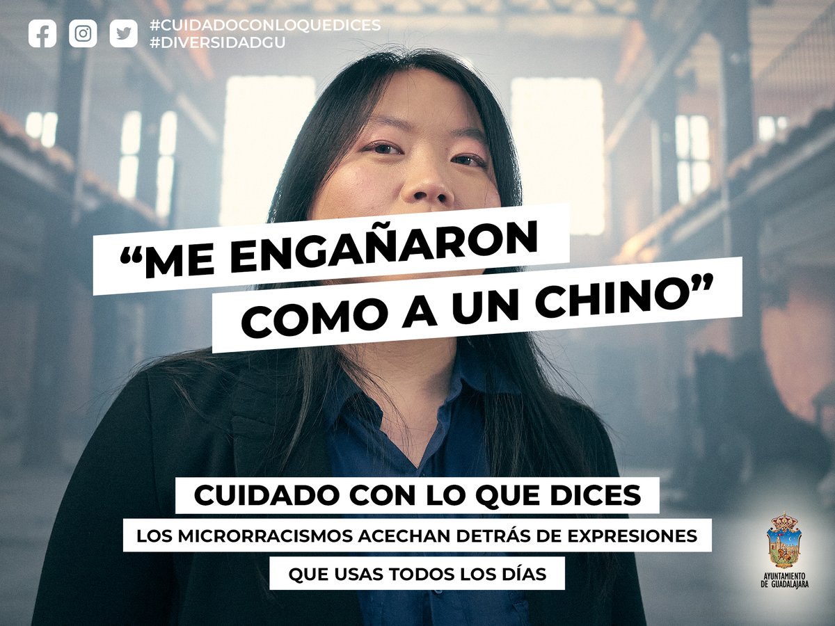 GuadalajaraAyto's tweet photo. 😥"Trabajo como un negro"; "Vas hecha una gitana..." son expresiones que estigmatizan y perpetúan situaciones de discriminación social 😔

👉Cuidemos nuestro lenguaje para crear una sociedad más respetuosa e igualitaria para toda la ciudadanía
#CuidadoConLoQueDices #DiversidadGU https://t.co/emq3rMVMcw