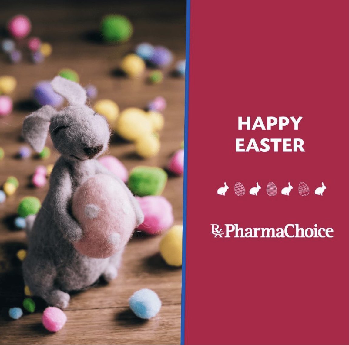 Happy Easter from Clarkson Pharmachoice to you! 🐣🐰 
.
.
.
.
.
#happyeaster #easter #happyeaster🐰 #happyeastereveryone #canada #mississauga #clarkson #clarksonvillage #mississaugapharmacy #clarksonpharmachoice #pharmachoice #pharmachoicecanada #pharmacy #drugstore #pharmacist