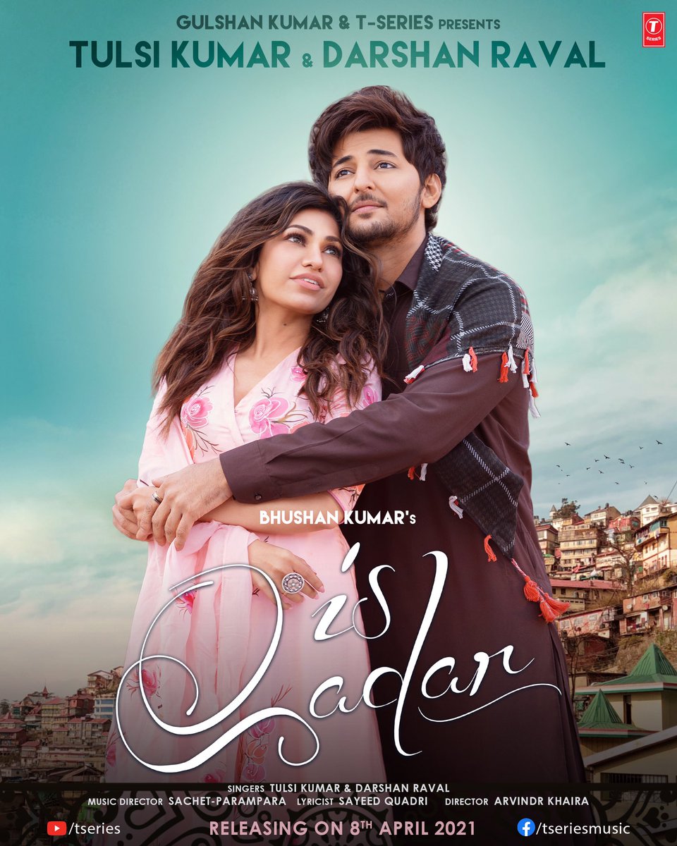 Sachet-Parampara (@sachetparampara) on Twitter photo #IsQadar Song releasing on 8th April, 2021!
#tseries <a href="/TSeries/">T-Series</a> #BhushanKumar @TulsiKumarTK <a href="/DarshanRavalDZ/">Darshan Raval 🏠💙</a> <a href="/sachet_tandon/">Sachet Tandon</a> <a href="/SachetParampara/">Sachet-Parampara</a> <a href="/ParamparaTandon/">Parampara Tandon</a> <a href="/SayeedQuadri2/">Sayeed Quadri</a> <a href="/arvinderkhaira/">Arvindr Khaira</a> <a href="/adityadevmusic/">Aditya Dev</a> #IsQadar Song releasing on 8th April, 2021!
#tseries <a href="/TSeries/">T-Series</a> #BhushanKumar @TulsiKumarTK <a href="/DarshanRavalDZ/">Darshan Raval 🏠💙</a> <a href="/sachet_tandon/">Sachet Tandon</a> <a href="/SachetParampara/">Sachet-Parampara</a> <a href="/ParamparaTandon/">Parampara Tandon</a> <a href="/SayeedQuadri2/">Sayeed Quadri</a> <a href="/arvinderkhaira/">Arvindr Khaira</a> <a href="/adityadevmusic/">Aditya Dev</a>