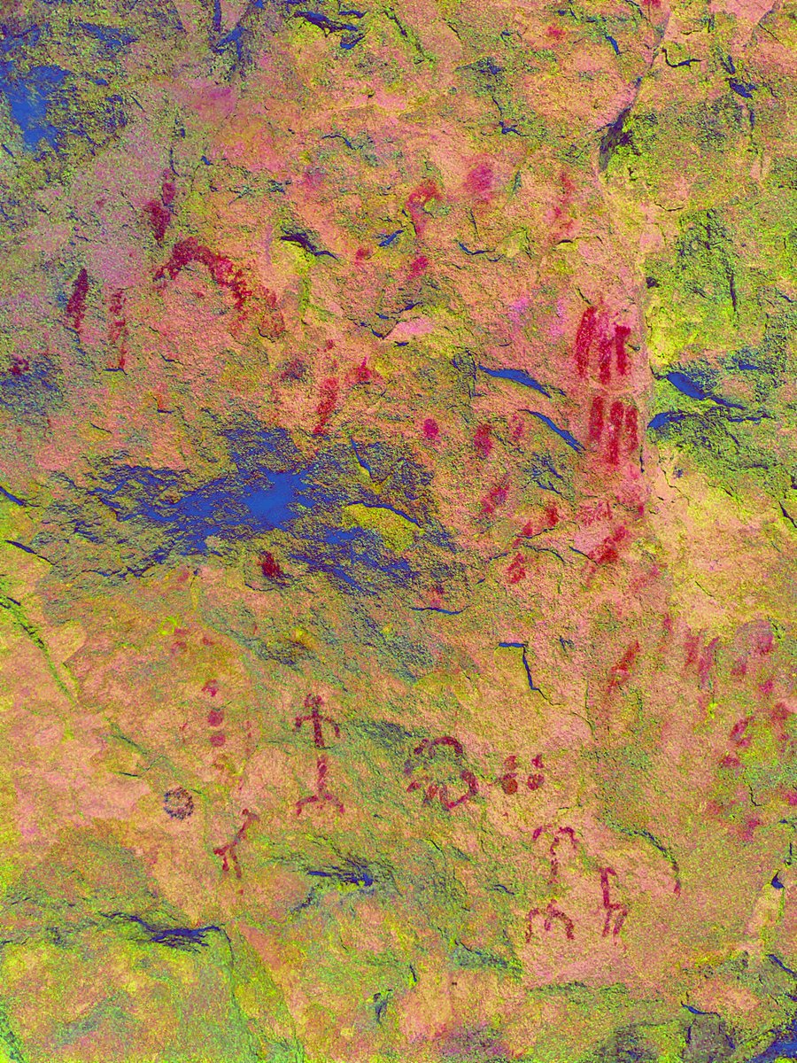 JorgedelReguero's tweet photo. Son enormes las posibilidades que nos ofrecen los sistemas de tratamiento fotográfico como la herramienta #DStretch para la visualización de las manifestaciones pictóricas propias del #arte #rupestre prehistórico.

📸 Abrigo de los Horcajos (El Vellón, Madrid). https://t.co/YsqbukWU9u