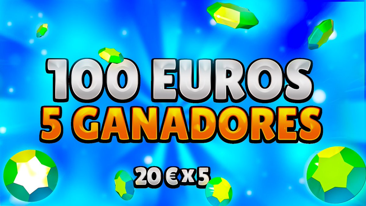 🚨 SORTEAZO 100€ (2.000 GEMAS) 🚨 
🎁 100€ (20€ x 5 ganadores) 

🎊 REQUISITOS 🎊
- Dar RT
- Seguir a @AyK_YTube 
- Seguir en twitch: twitch.tv/ayk_ytube

Ganador el 10 de abril.

¡Suerte!