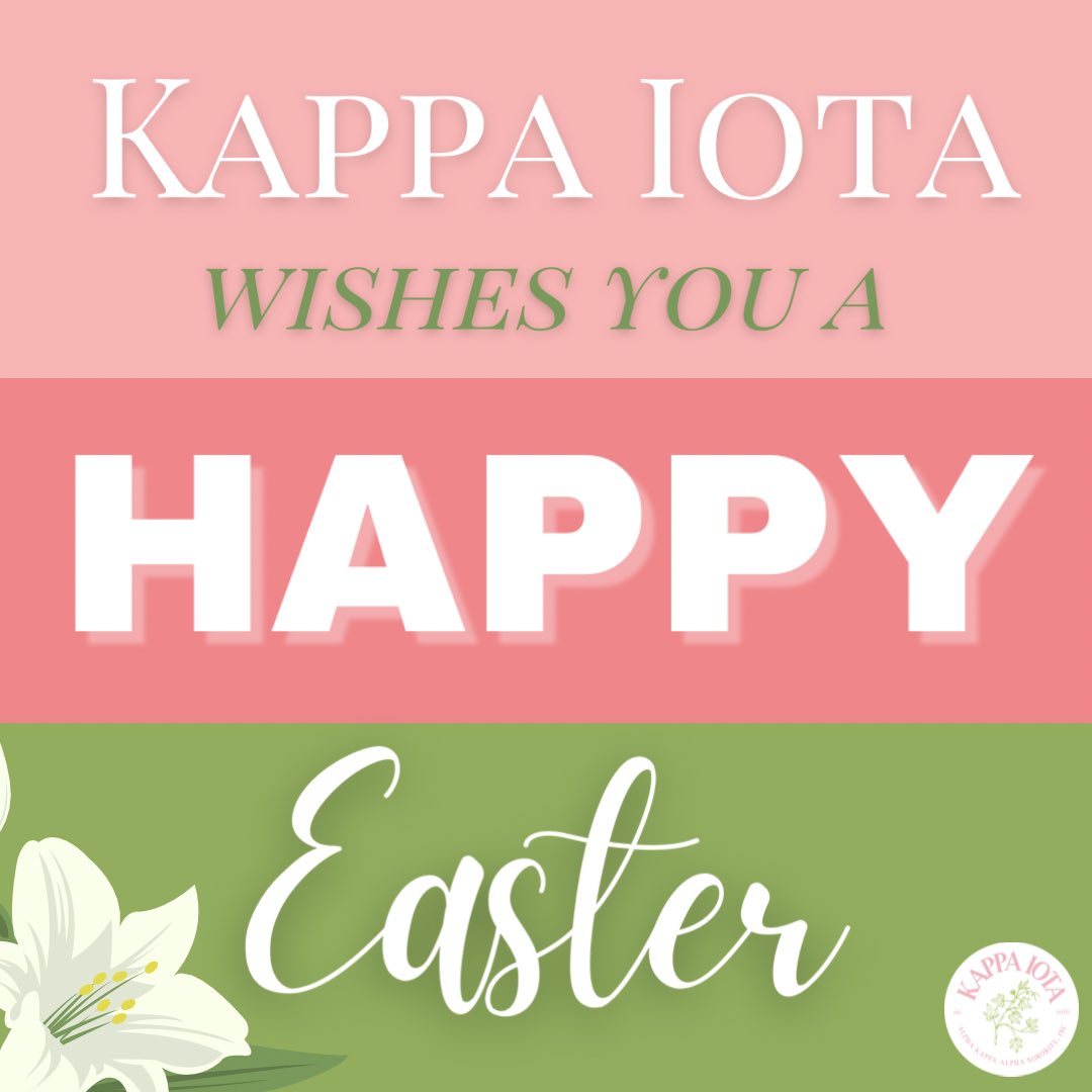 He is Risen! Kappa Iota wishes everyone a Happy Resurrection Day 💗