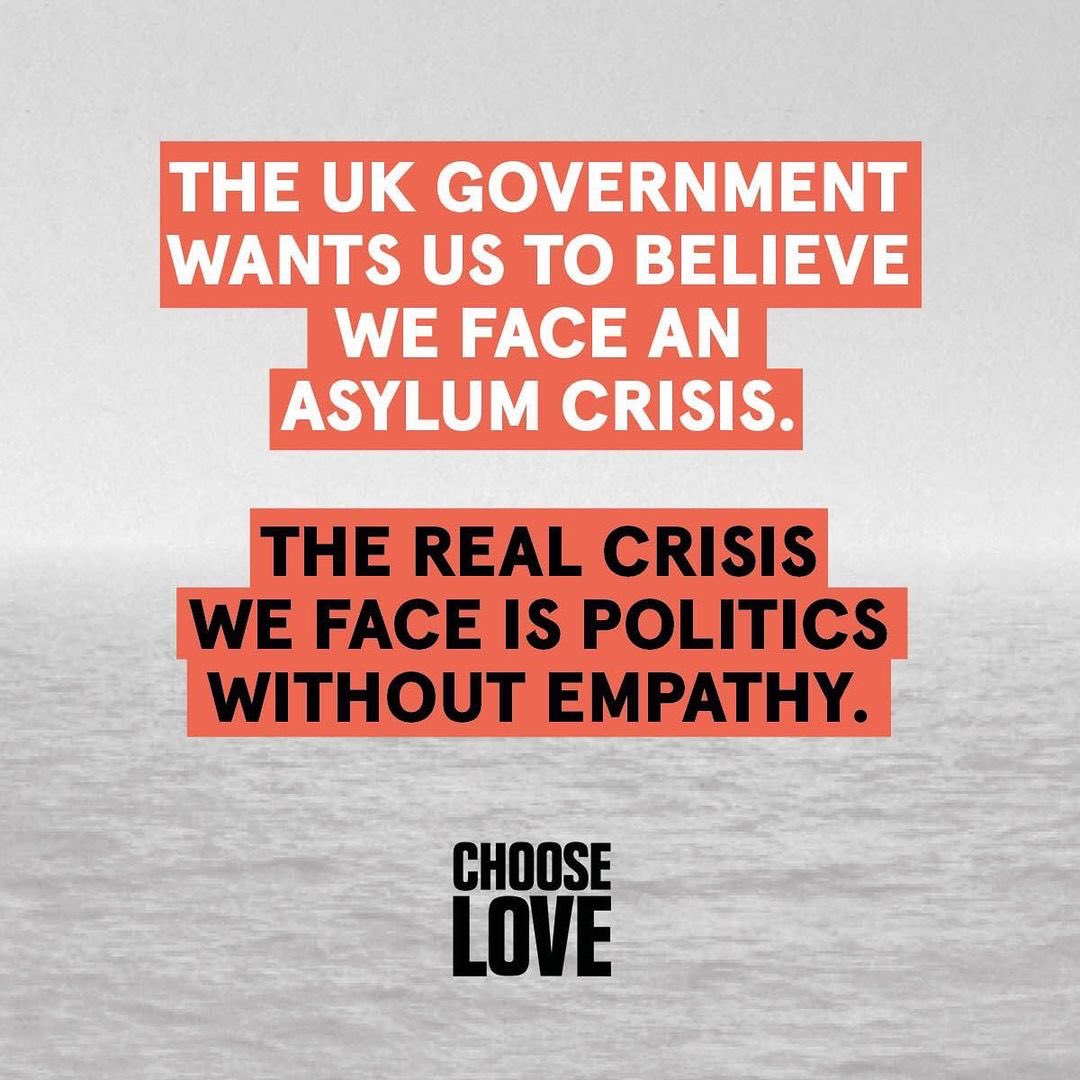 Credit: <a href="/chooselove/">Choose Love</a> 

We have to stand against the UK government’s new plan for immigration. 

The new plans are cruel, misleading &amp; will destroy lives. 

Sign the petition calling on the government to scrap this cruel &amp; destructive plan. 

Petition Link: action.helprefugees.org/page/78976/pet…